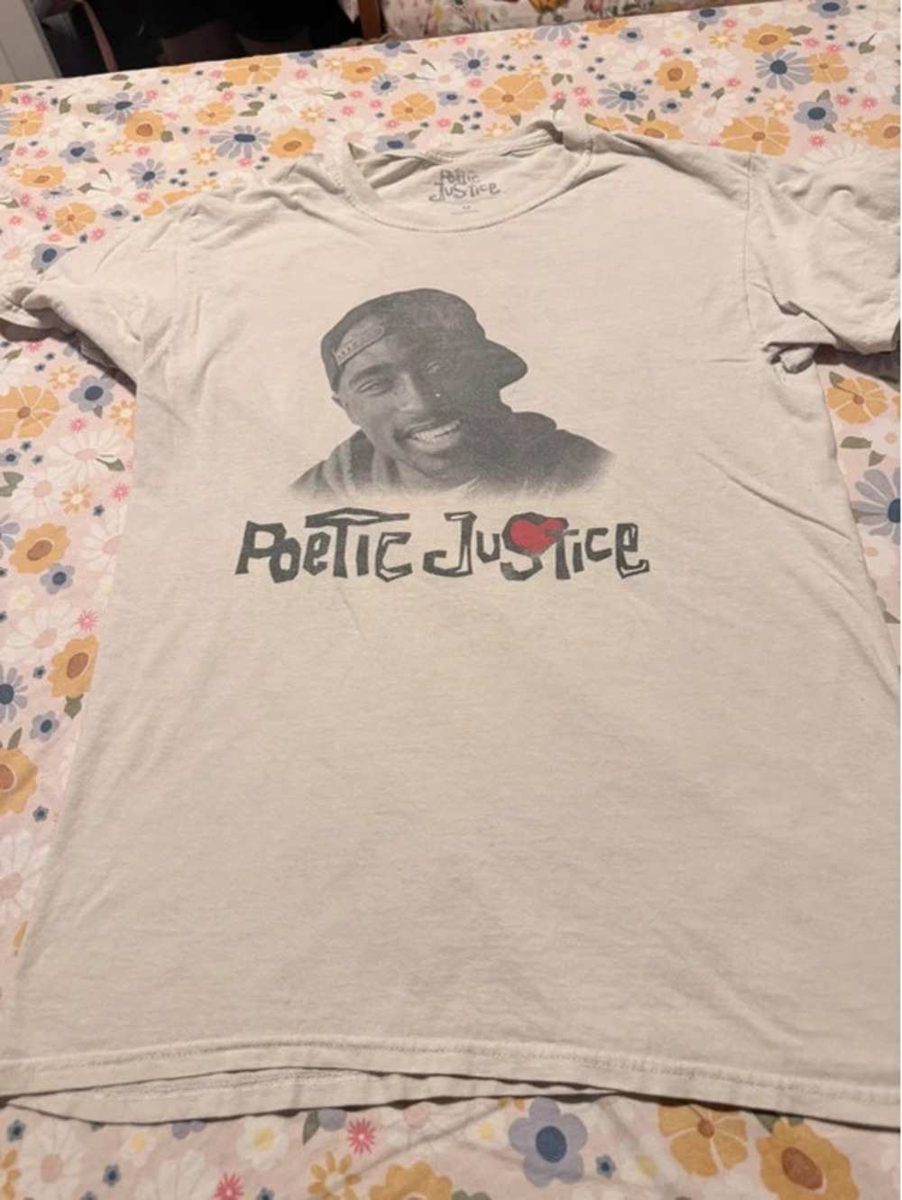 Tupac Poetic Justice Graphic T-Shirt Size Medium 1117
